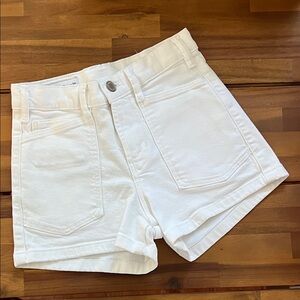 Girls Zara White Jean Shorts